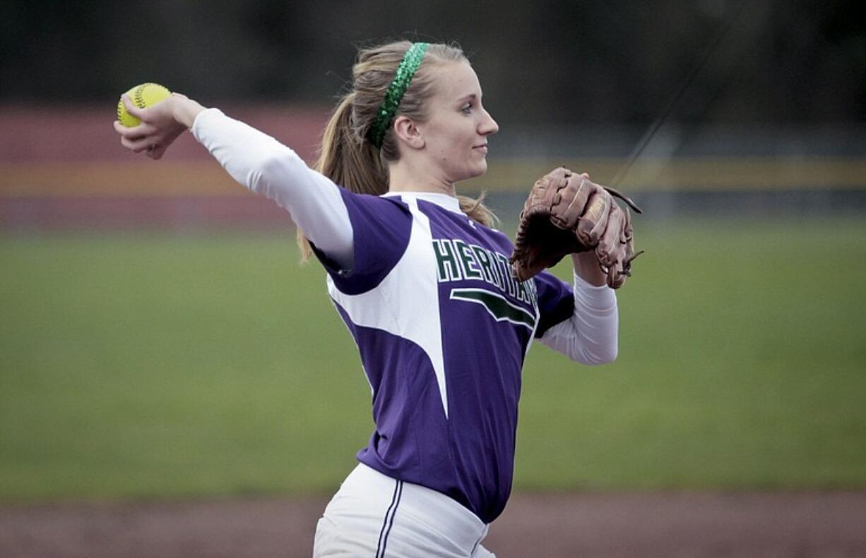 Heritage junior Emily Kutzera, who plays third base, believes the Timberwolves can live up to higher expectations this season.