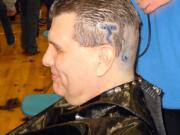 Mountain View High School Principal Mike Meloy got his head shaved March 21 to raise money for Doernbecher Children's Hospital.