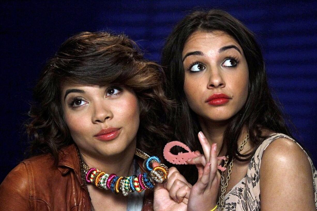 Hayley Kiyoko, left, and Naomi Scott are the stars of the new Disney Channel movie &quot;Lemonade Mouth.&quot;