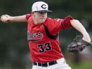 Camas pitcher Kurt Yinger strikes out 12 batters in a 4-1 win against Mt. View, Friday, April 29, 2011.