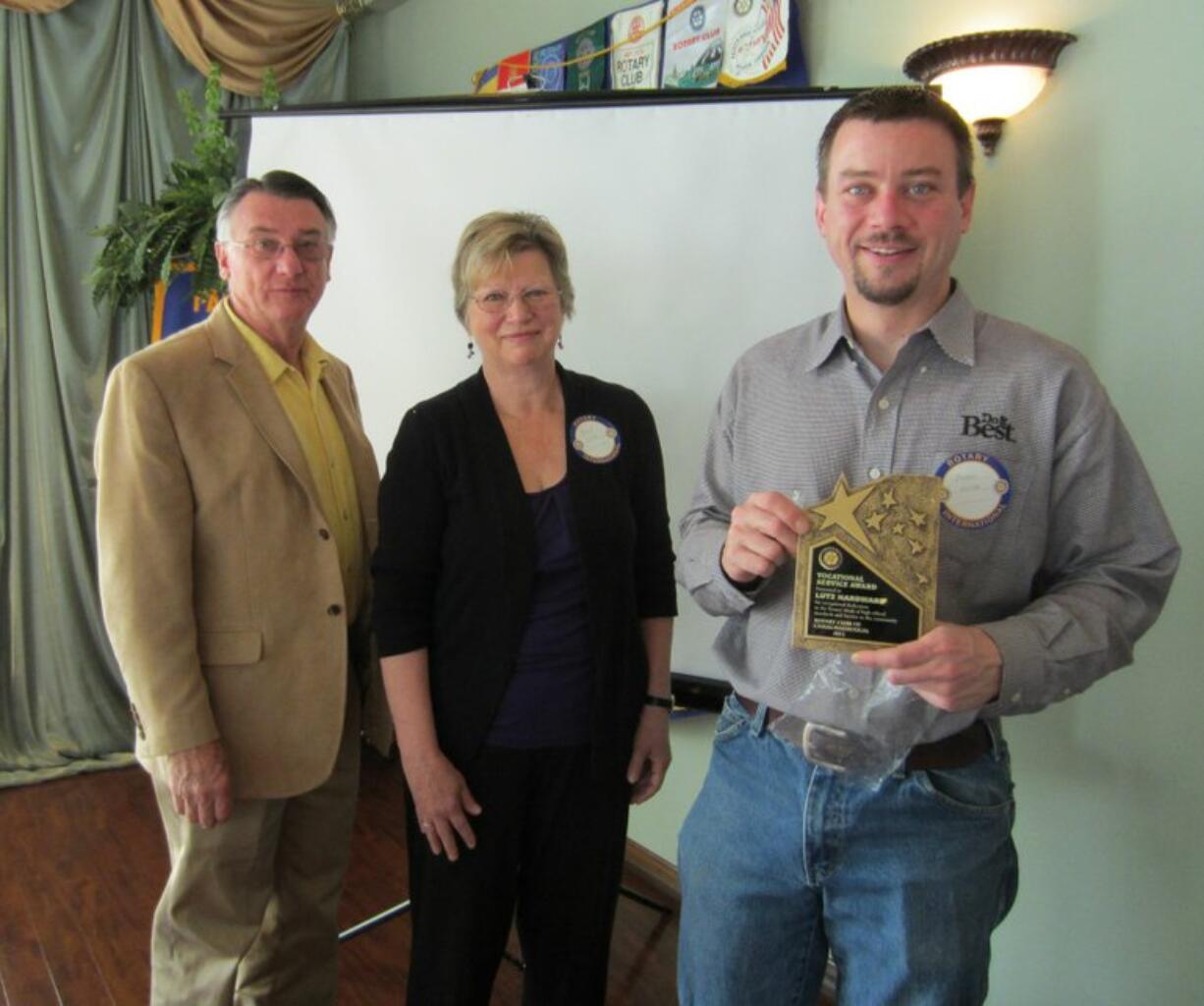 Lutz Hardware in Camas received the Vocational Service Award for a business from The Rotary Club of Camas-Washougal.