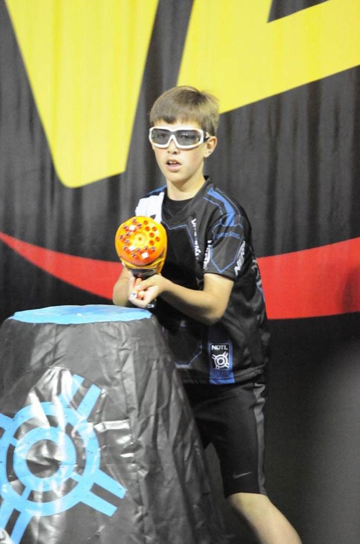 Hazel Dell: Joseph Van Boxtel participates in the 2011 Nerf Dart Tag World Championship in Florida.