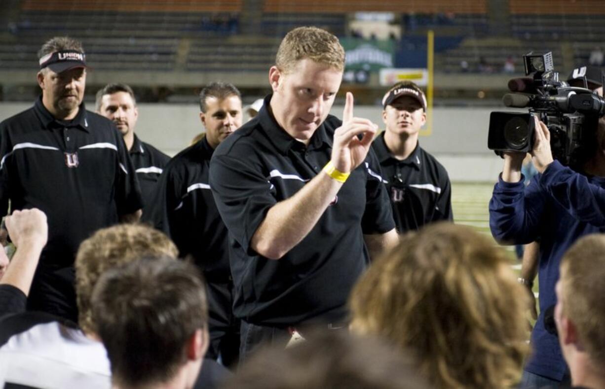 Cale Piland has accumulated 99 career wins as head coach at Juanita (2 in one season), Evergreen (54 in six seasons) and Union (43 in five seasons).