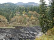 Northwestern Lake emptied after Condit Dam was breached on Wednesday.