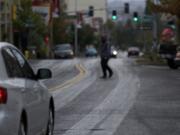 Business as usual in downtown Vancouver as Clark County waits for snow, Thursday, November 13, 2014.