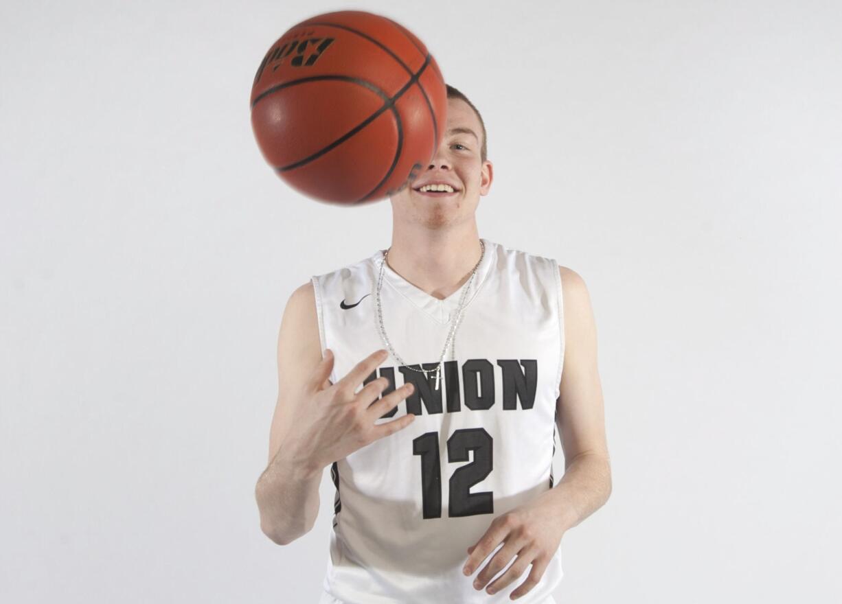 All-region boys basketball player of the year Micah Paulson of Union High School in Vancouver Thursday March 12, 2015.