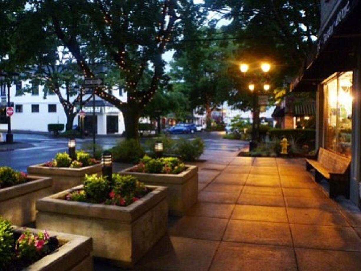 Camas: Trees in downtown Camas shine with lights thanks to an effort by the Downtown Camas Association to add a bit more sparkle along Fourth Avenue.