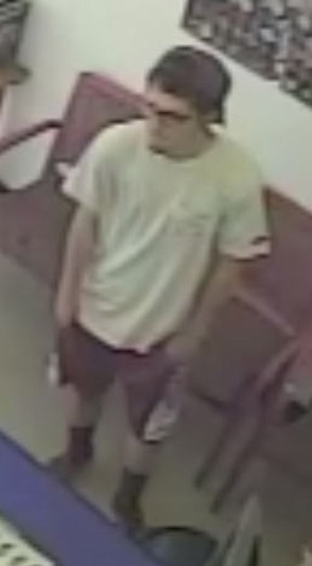 Photo courtesy of Vancouver Police Department
Police are looking to identify this male, who allegedly helped steal a purse from the Vancouver Tires &amp; Wheels Shop in Vancouver.