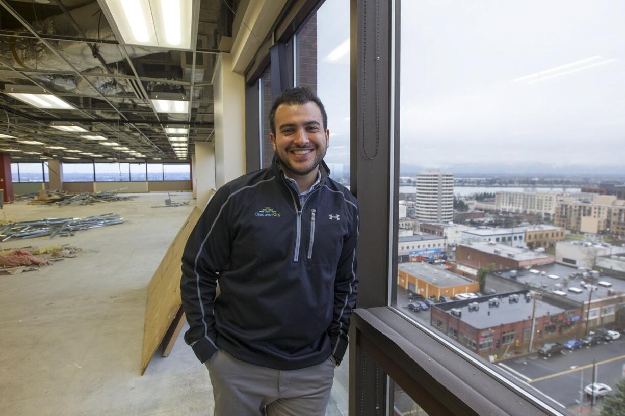 Henry Schuck, CEO of sales intelligence research firm DiscoverOrg, says his employees are excited about the company's move from several offices in east Vancouver to a single location in downtown Vancouver's 805 Broadway building.