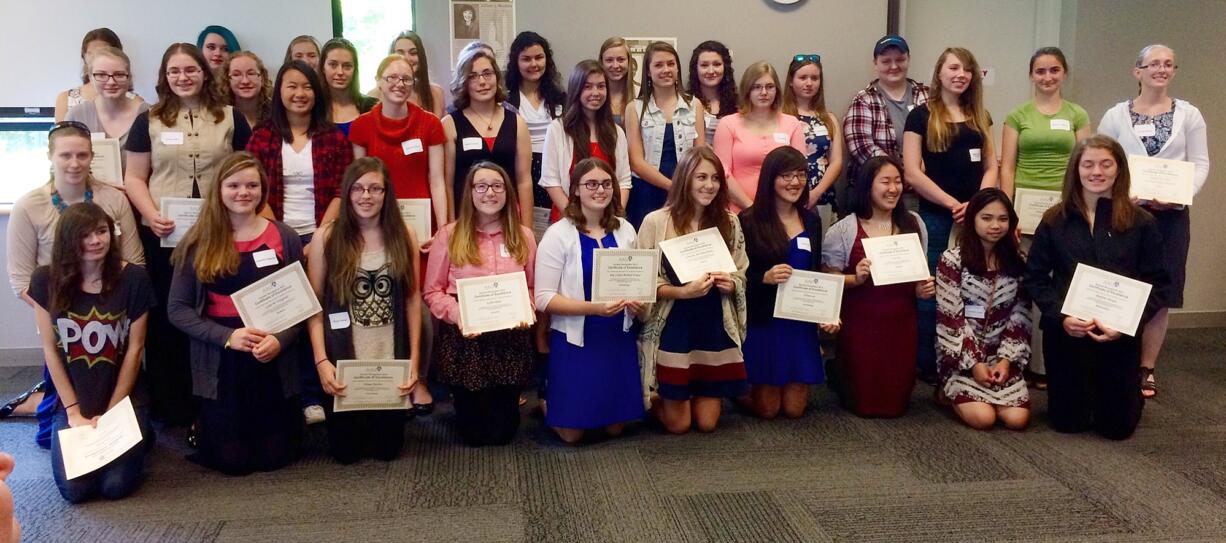 Hudson's Bay: The American Association of University Women's Hudson's Bay branch honored more than 50 local high school junior girls for their work in science, math and technology classes.