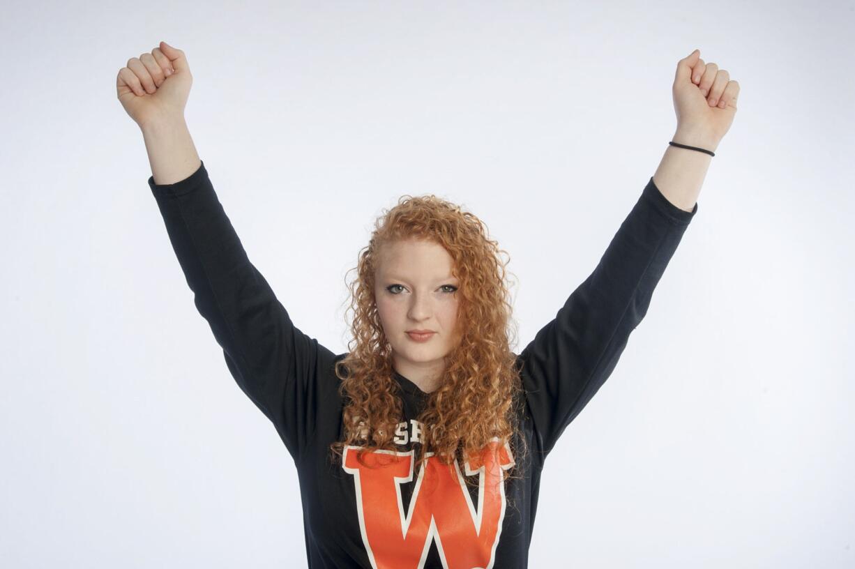 Abby Lees of Washougal, our All-Region girls wrestler of the in Vancouver Tuesday March 10, 2015.