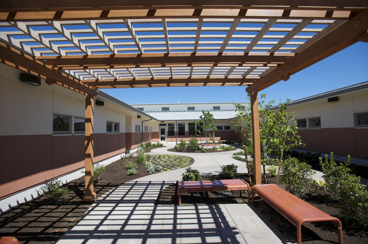 The new Children's Center in Cascade Park has a therapy garden.