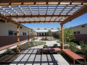 The new Children's Center in Cascade Park has a therapy garden.