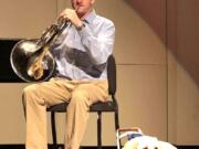 John Pastorius, who is graduating today from Vancouver's School of Piano Technology for the Blind, is an accomplished French horn player.