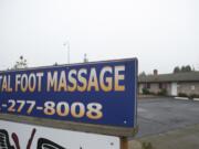 Rainbow Massage, which has since closed, greeted people as they entered the Shumway neighborhood via H Street.