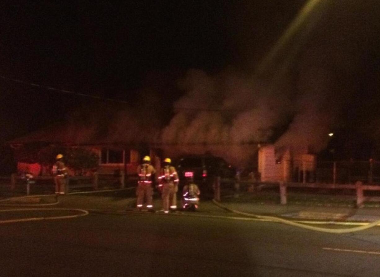 Fire damaged a house early Saturday morning at 315 N.W. Ninth St.