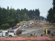 Crews are tackling a variety of jobs as the Washington State Department of Transportation prepares to widen state Highway 502 between Interstate 5 and Battle Ground.