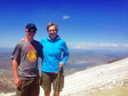 Juli Bradley/courtesy photo
Juli Bradley and her son Liam stand on the rim of Mount St. Helens in July. Nearly 18 years earlier, Bradley, then a backcountry ranger with the U.S. Forest Service, regularly climbed the mountain as part of her job while pregnant with her son.