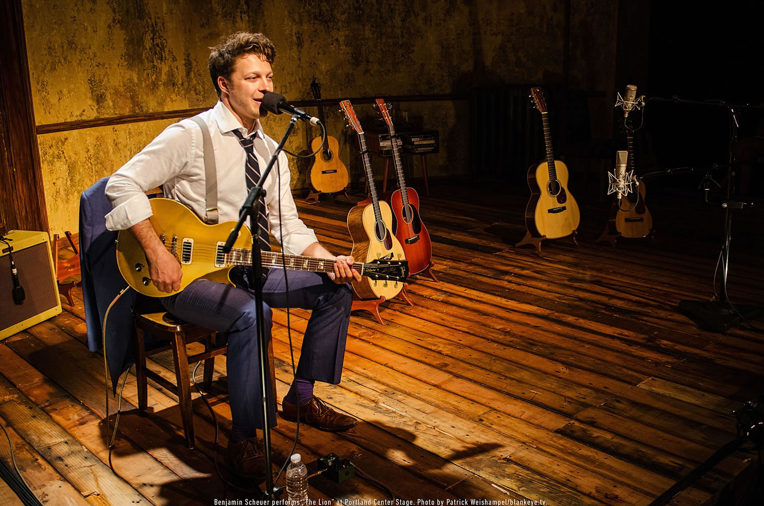 Benjamin Scheuer performs the one-man musical &quot;The Lion&quot; through June 14 at Portland Center Stage.