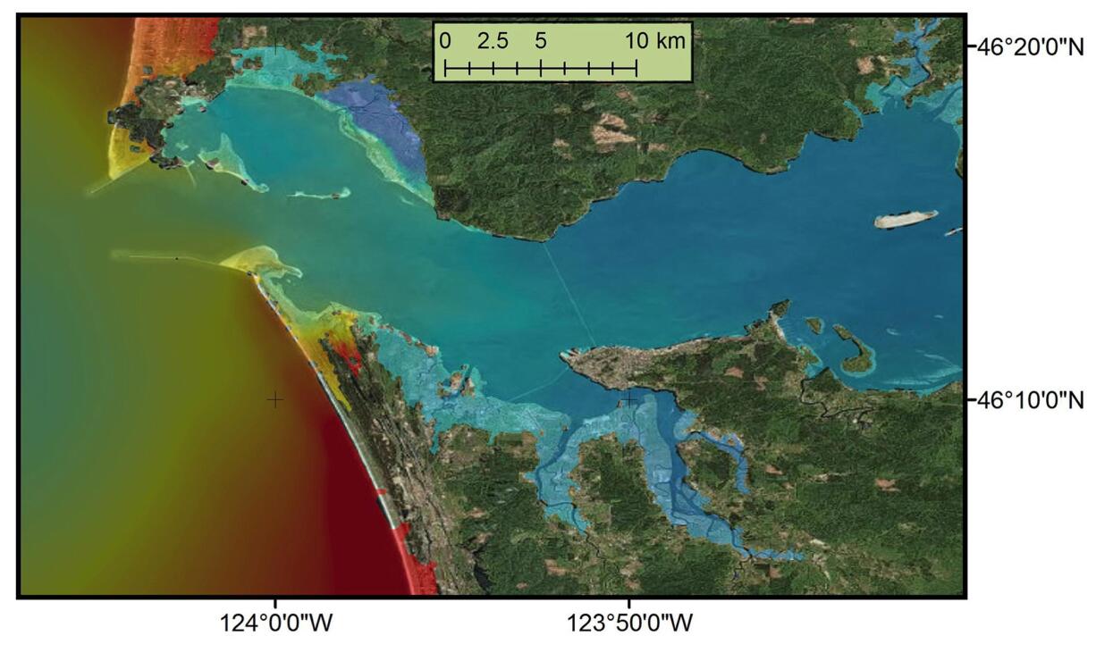 A study by Oregon State University researchers found that a tsunami could surge far inland along the Columbia River.