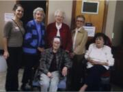 Esther Short: Five residents of The Quarry Senior Living, from right, cook and bake every week for members of St. Paul Lutheran Church's Winter Hospitality Overflow shelter.