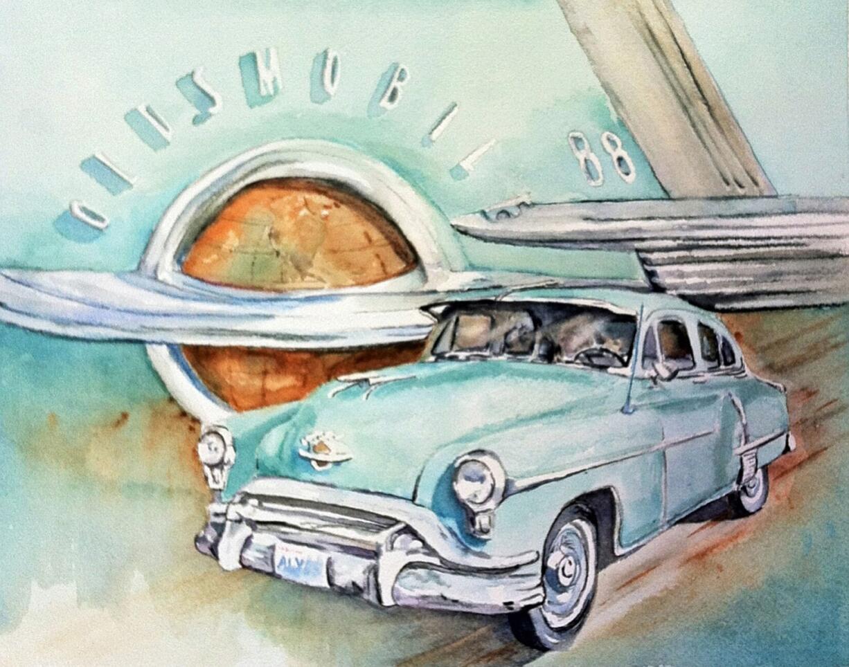 Gallery 360 hosts &quot;Art on Wheels,&quot; featuring the work of multiple artists, through Aug. 2, 2015 at the Slocum House.  &quot;The Fabulous Rocket 88,&quot; by J.