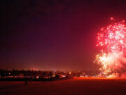 Last year's Fourth of July fireworks display is seen at Fort Vancouver.