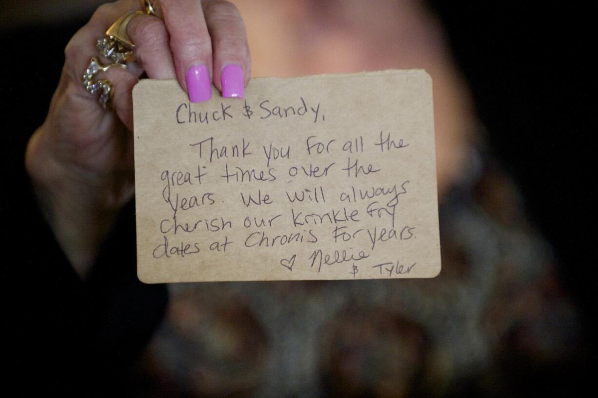 Patrons said goodbye to downtown staple Chronis' Restaurant on Friday.