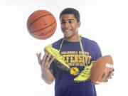 All-region athlete of the year Nathan Hawthorne of Columbia River High School poses for a portrait in Vancouver Monday June 15, 2015.