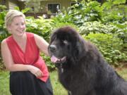 Washougal: Artist Heather Stoderberg-Greene and Buddy at a fundraiser to bring a life-size bronze statue of Seaman, the dog that accompanied Lewis and Clark on their expedition, to Washougal, which Stoderberg-Greene will design.