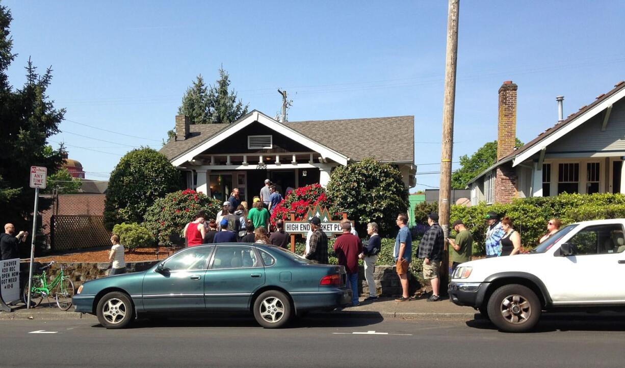 Hundreds of customers turned out for Vancouver's first legal recreational 420 holiday.