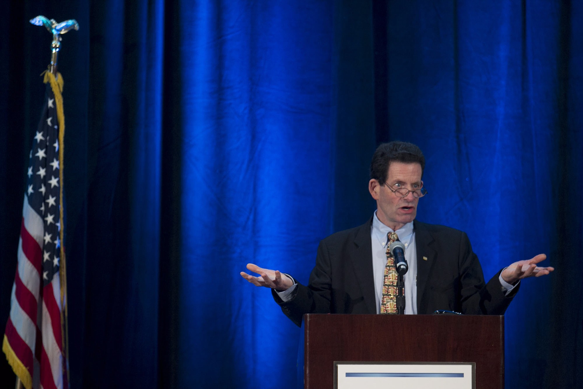 Ken Fisher, CEO of Fisher Investments, gives the keynote speech at the Columbian's annual Economic Forecast breakfast in Vancouver on Thursday.