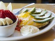 Huevos rancheros is served at Dulin's Village Cafe