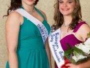 Clark County: Clark Countyu2019s Washington State Dairy Ambassador finalist Samantha Schmidt, left, stands with the stateu2019s newly chosen 2014-15 ambassador Janis DeJager from Whatcom County.