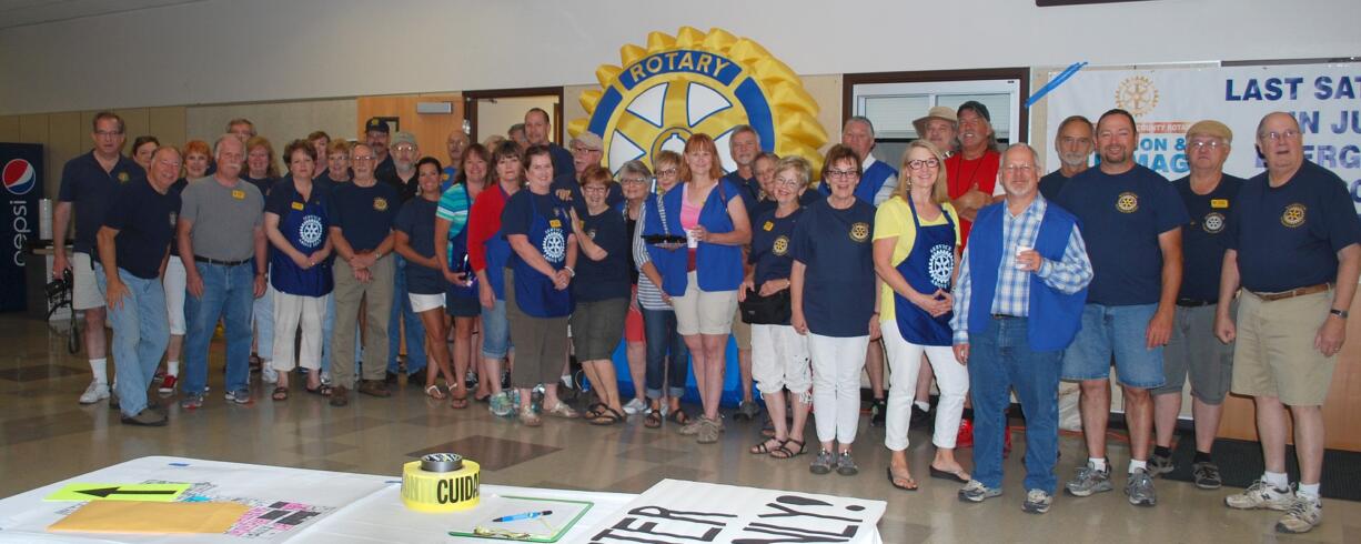 East Vancouver: The Greater Clark County Rotary Foundation hosted an auction and rummage sale on June 27 at Evergreen High School to raise money for various projects and charitable efforts the Rotary organizes.