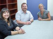 Woodland: The new leadership team at Woodland Primary School and Woodland Intermediate School, from left, Lynnell Tsugawa-Murray, supporting associate administrator, Steve Carney, principal, and Malinda Huddleston, supporting associate administrator.