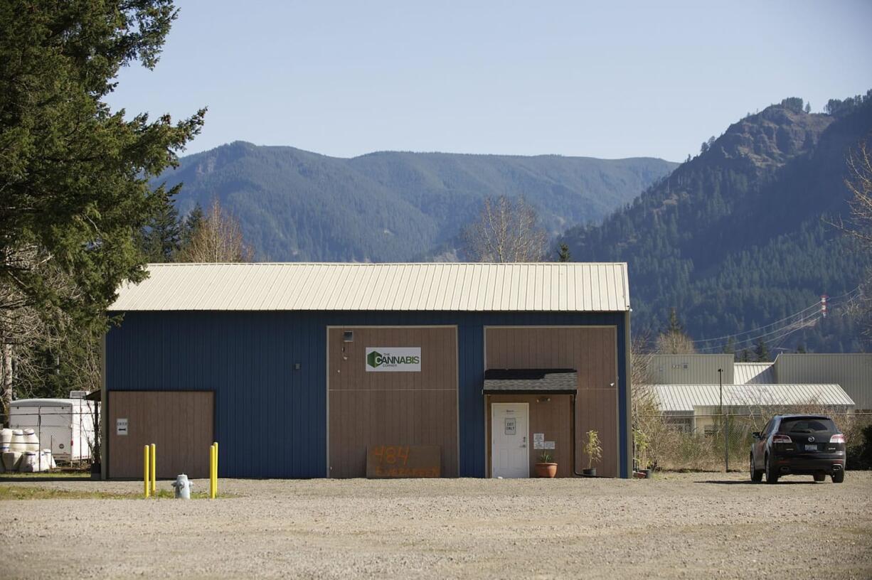 The Cannabis Corner, which opens on Saturday in North Bonneville, is housed in a building that was once a pole barn. Despite its humble past and isolated location, the building was a competitive location for a pot shop.