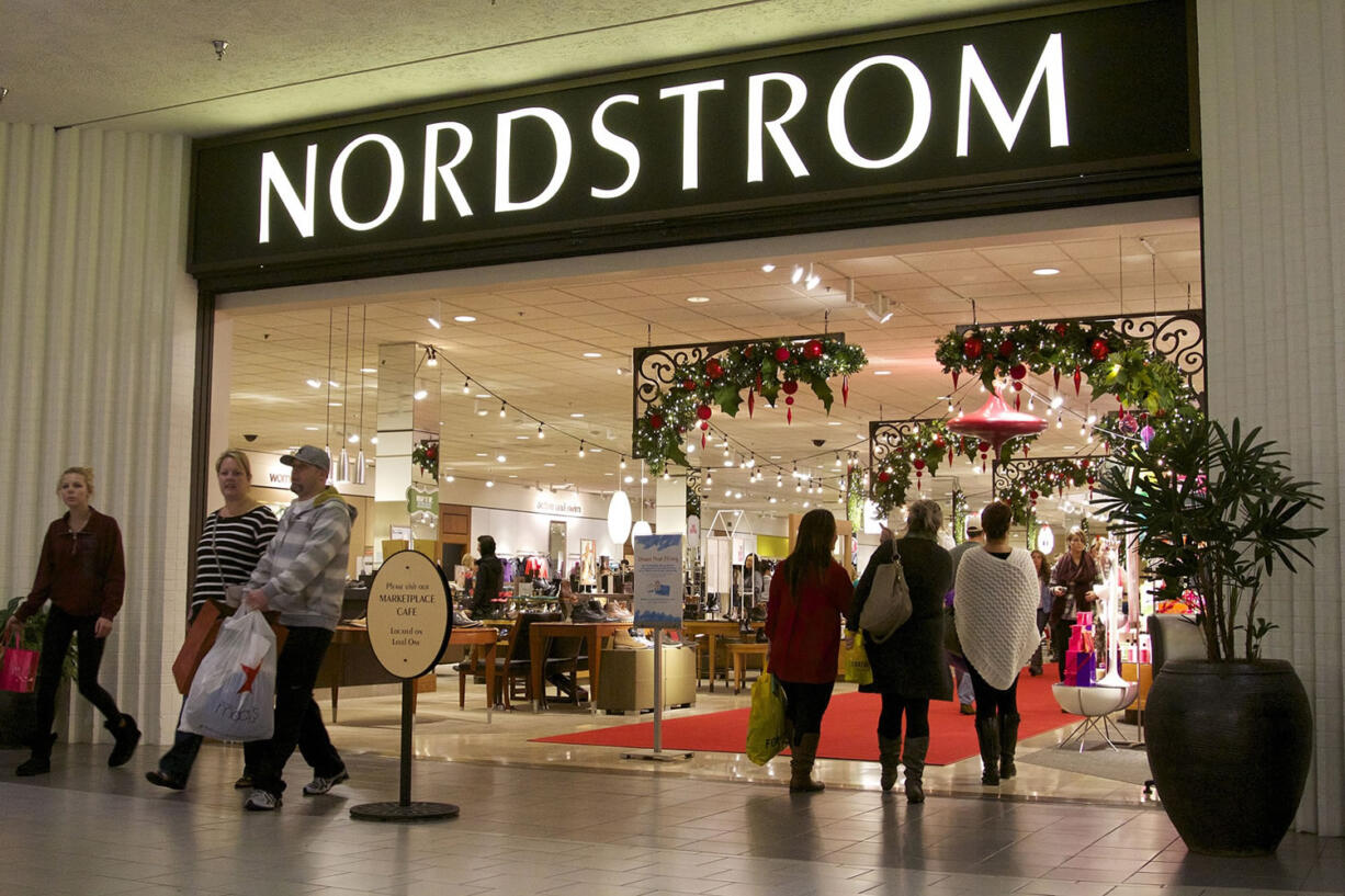 Nordstrom, which will make its exit from Westfield Vancouver mall on Jan. 10,  opened just before 9 a.m.