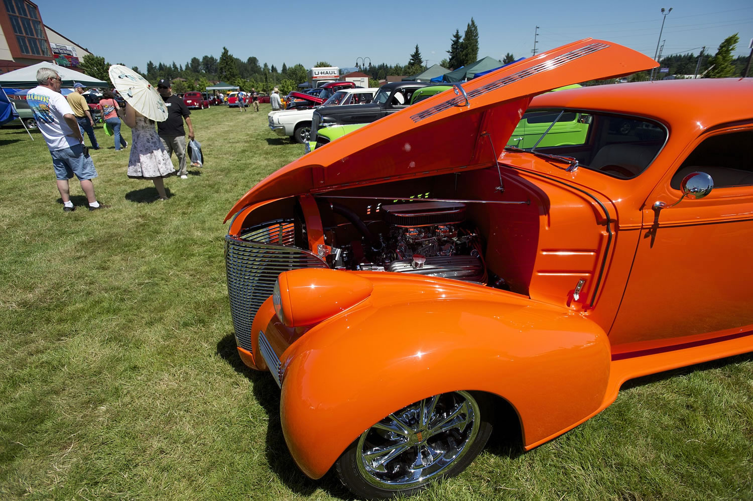 Dean and Sally Eversaul's 1939 Chevy, from Washougal, was on display at the 2013 Northwest Street Rod Nationals at the Clark County Event Center, Sunday, June 30, 2013.