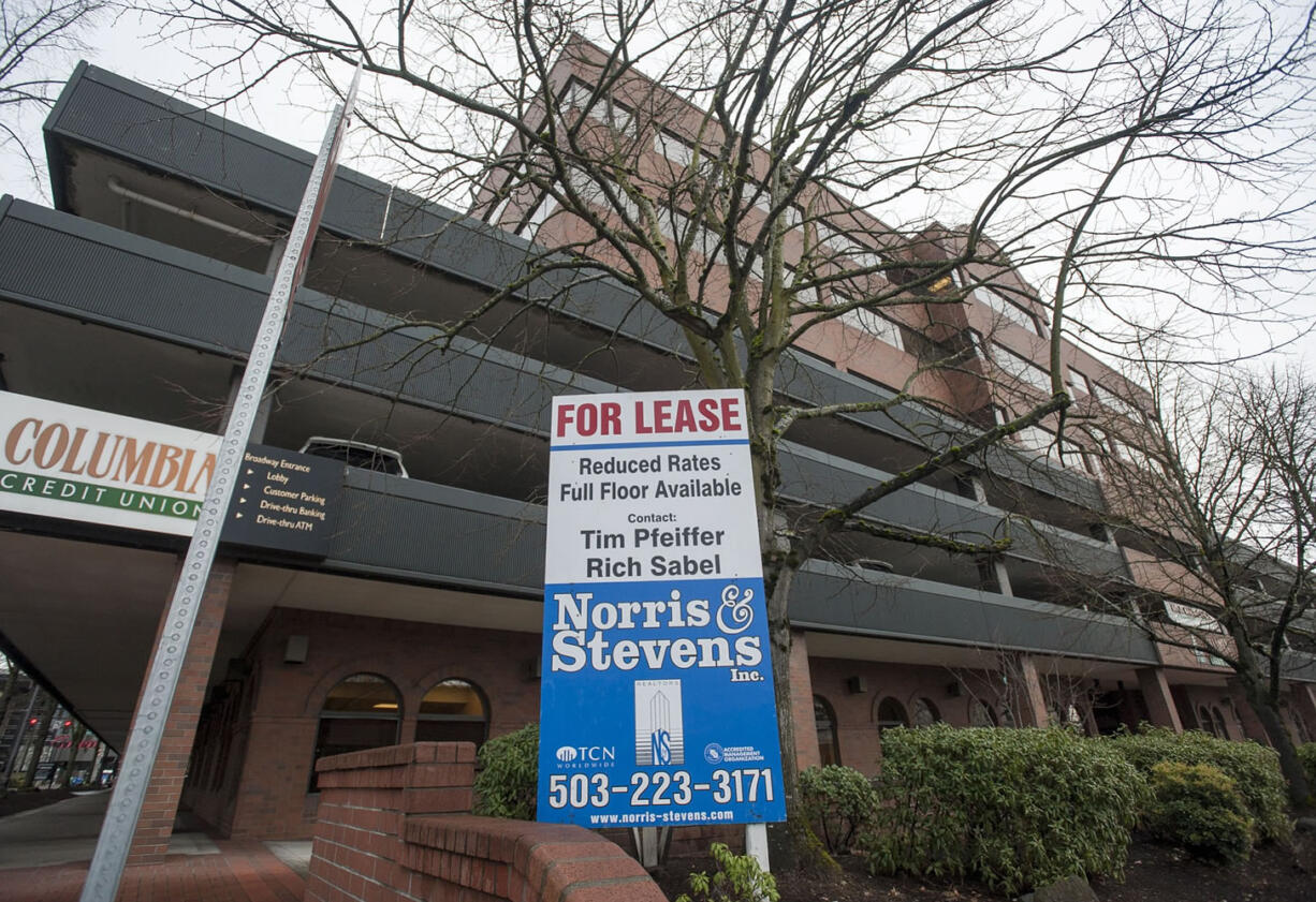 A space is offered for lease in downtown Vancouver on Thursday.