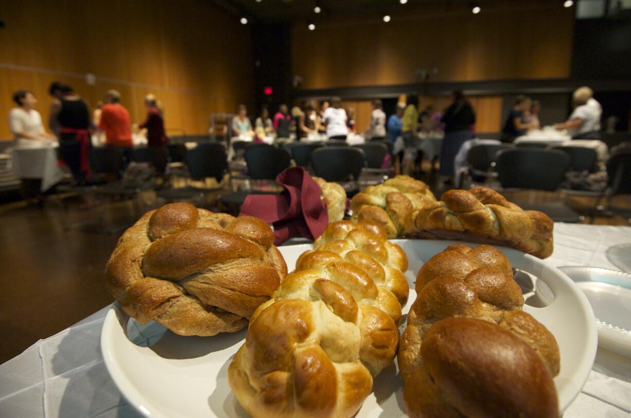 These perfect loaves of sweet challah bread were examples for the folks attempting to make their own for the first time during the &quot;Loaves of Love&quot; workshop, hosted at the downtown library by Chabad Jewish Center.