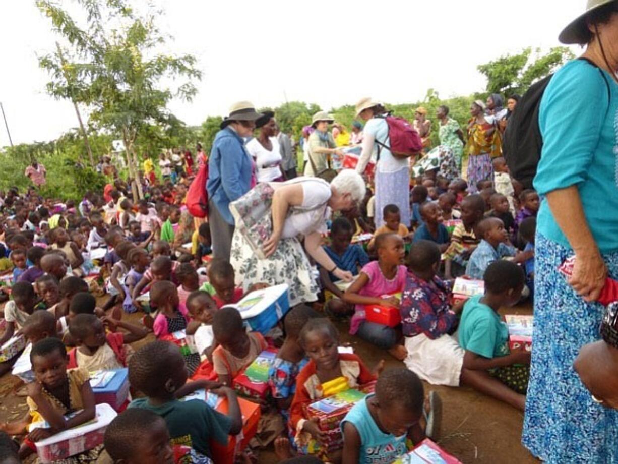 Felida: Carrie Campbell visited Tanzania with Samaritan?s Purse to distribute Operation Christmas Child shoeboxes.