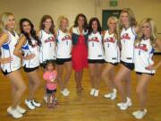 Photos from the Vancouver Volcanoes
Vancouver Volcanoes Dancers coach Desiree Goode, center, catches up with alumnae of her dance team.