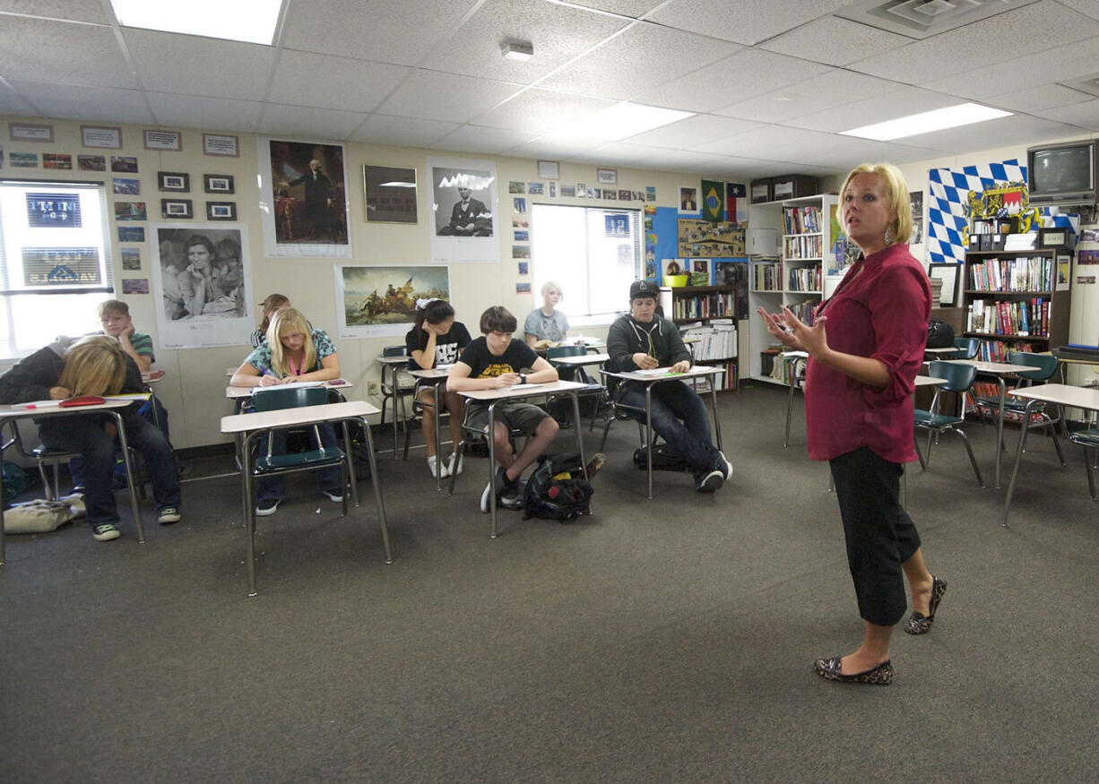 Woodland High School teacher Shari Conditt is a finalist for the state Teacher of the Year Award.