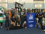 Battle Ground: The CAM Academy CloverBots were part of the winning alliance at the Wilsonville FIRST Robotics District Competition.