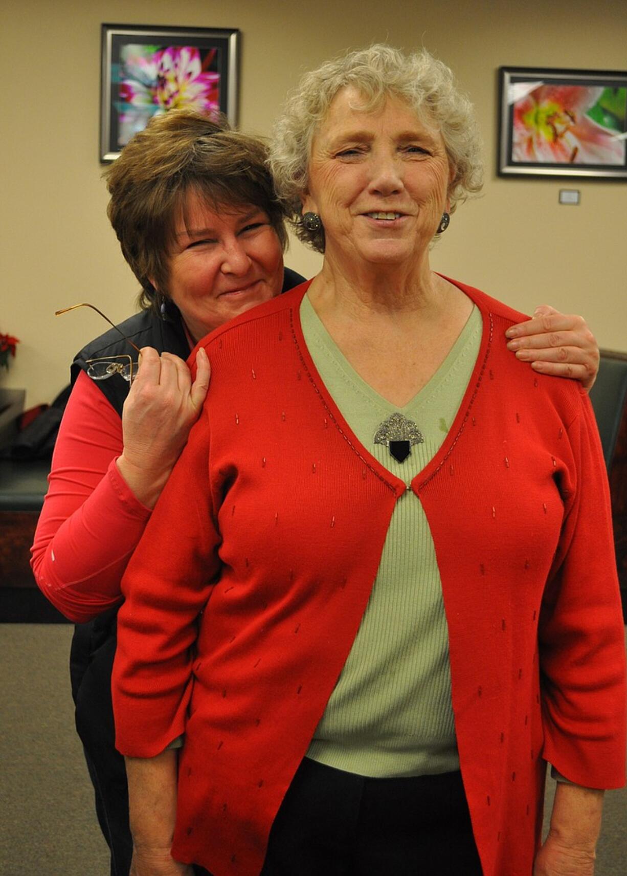 Vancouver Heights: Jen Reed, left, former chairwoman of the Vancouver Heights Neighborhood Association, and Jan Kent, former association treasurer, organized the neighborhood holiday potluck.