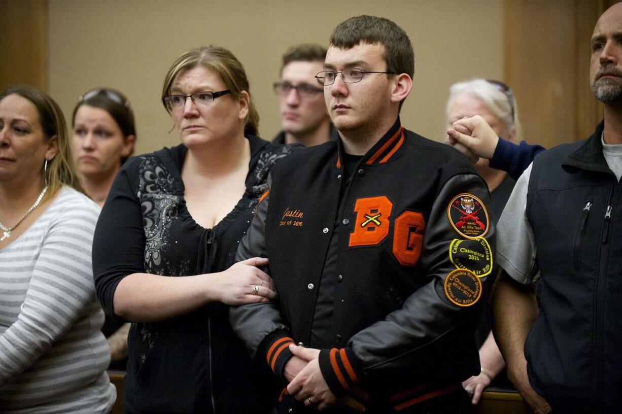 Justin Carey awaits the jury's verdict in the vehicular assault trial of Shaun Johnson late Friday afternoon.