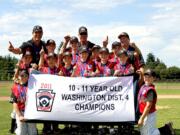 Camas: The 10- and 11-year-old Lacamas Little League team won the 2011 District 4 Championship.