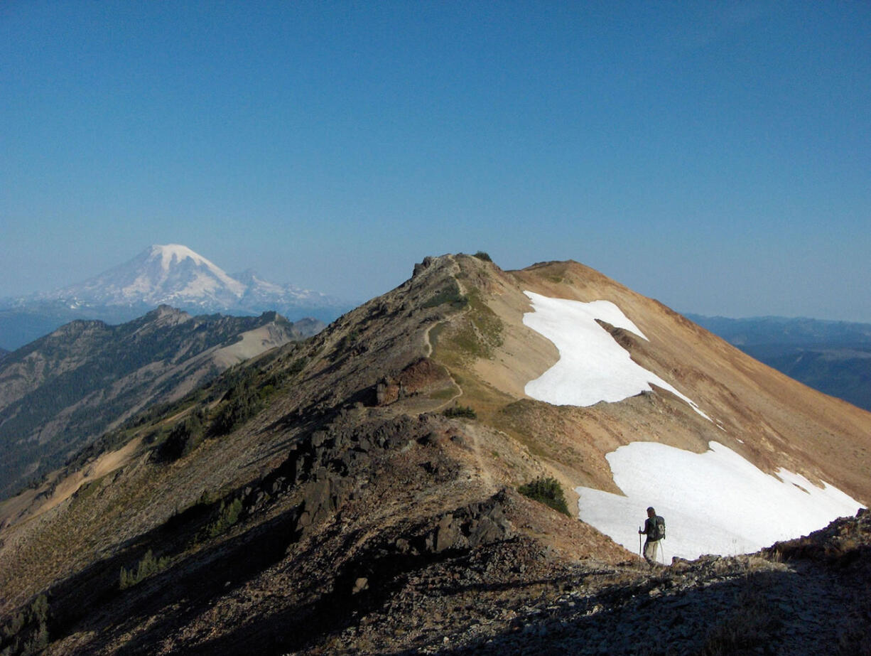 The Pacific Crest National Scenic Trail through Goat Rocks is popular, but many locations in the wilderness are hard to reach due to roads lacking maintenance.