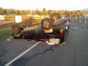 Photo courtesy of the Washington State Patrol
One person was injured Wednesday in a hit-and-run crash on state Highway 14 in Washougal.